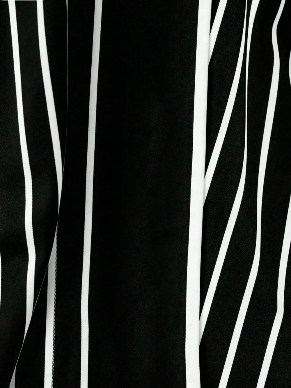 Black Casual Women's Geometric Print High-Waist Zipper A-Line Skirt